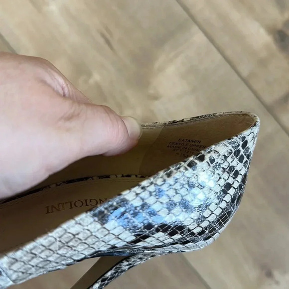 4/$25 Enzo Angiolini Snake Peep-toe Heels Style ‘Eatanen’ Womens US 5.5 - Picture 7 of 7
